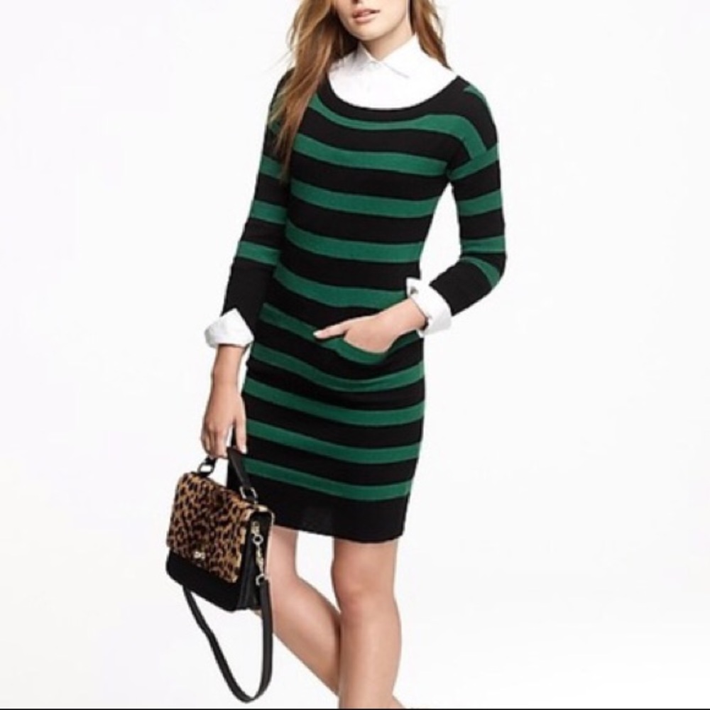 Striped J. Crew Sweater Dress